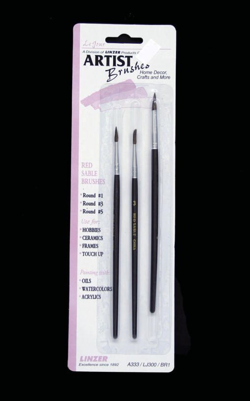 Artist Brushes Set of 3- Larger Brushes
