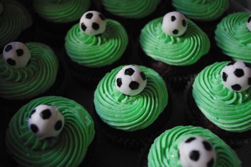 Bakery Crafts Soccer Ball Cupcake Picks - Image 2