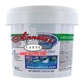 5 Pounds Satin Ice Rolled- Green / Vanilla