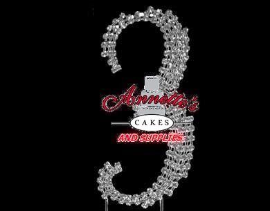 Rhinestone Cake Topper Large Number- 3