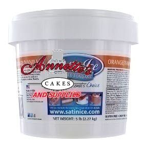 5 Pounds Satin Ice Rolled - Orange / Vanilla