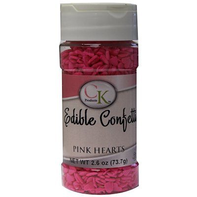 Edible Confetti- Pink Hearts