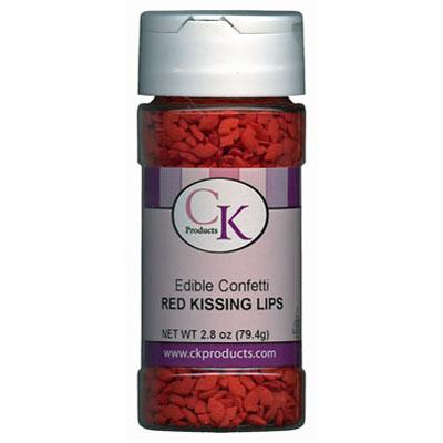 Edible Confetti- Red Kissing Lips