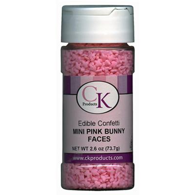 Edible Confetti- Mini Pink Bunny Faces