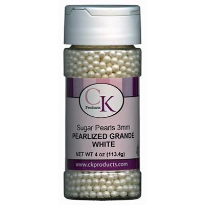 Sugar Pearls- Grande White 3mm