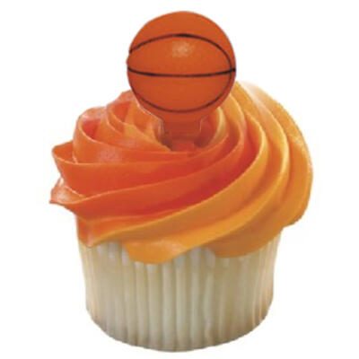 Basketball 3-D Cupcake Decorating Picks