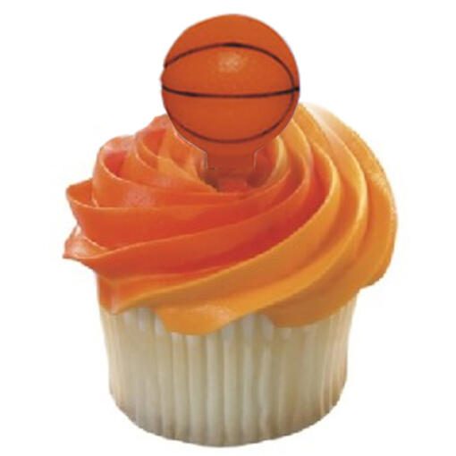 Basketball 3-D Cupcake Decorating Picks