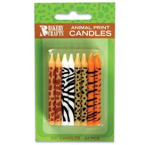 Patterned Candles - Animal Print