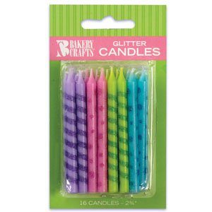 Patterned Candles- Glitter Pattern