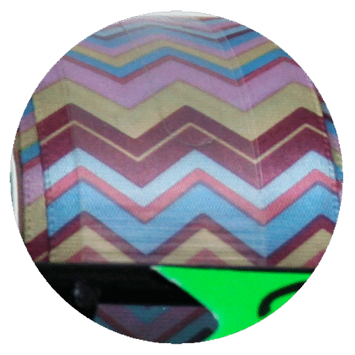Chevron Print Ribbon- Purple/Blue