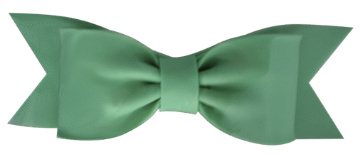 Gumpaste Bows- Large Solid Green