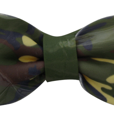 Gumpaste Bows- Large Green Camo Print