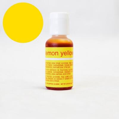 Chefmaster - Lemon Yellow .70oz Liqua-Gel Food Color