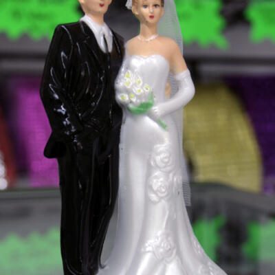 Traditional Wedding Cake Topper- Large