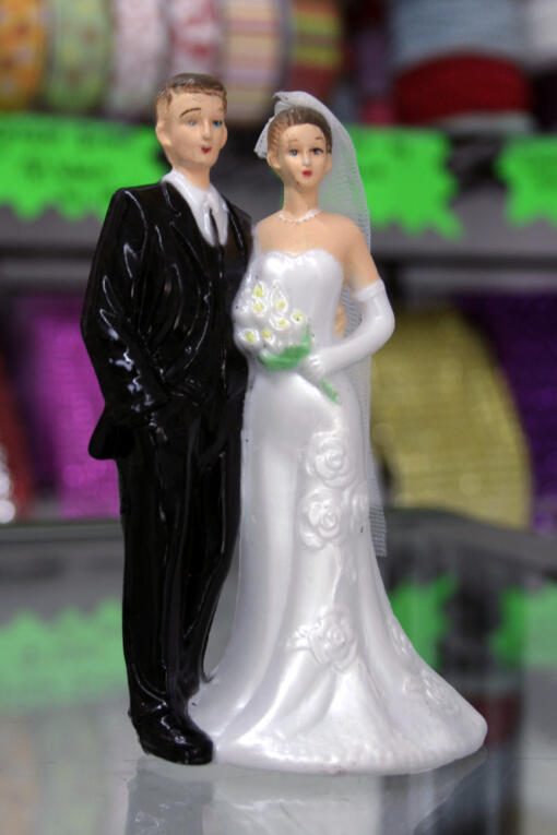 Traditional Wedding Cake Topper- Large