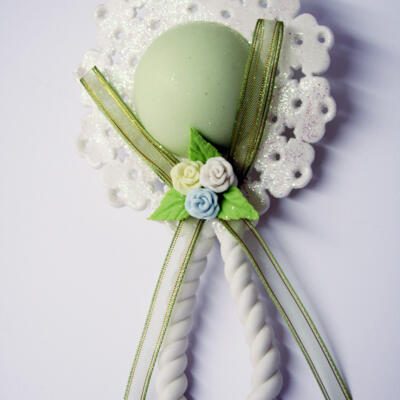 Cold Porcelain Rattle- Green