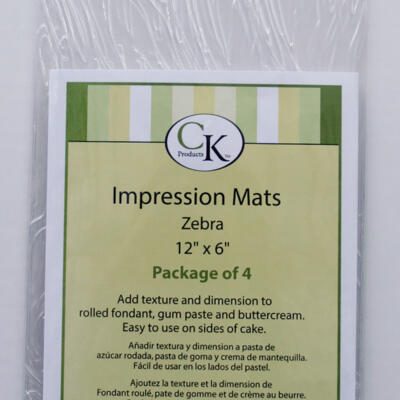 Impression Mats- Zig Zag (Chevron) Lines (4 Pack)