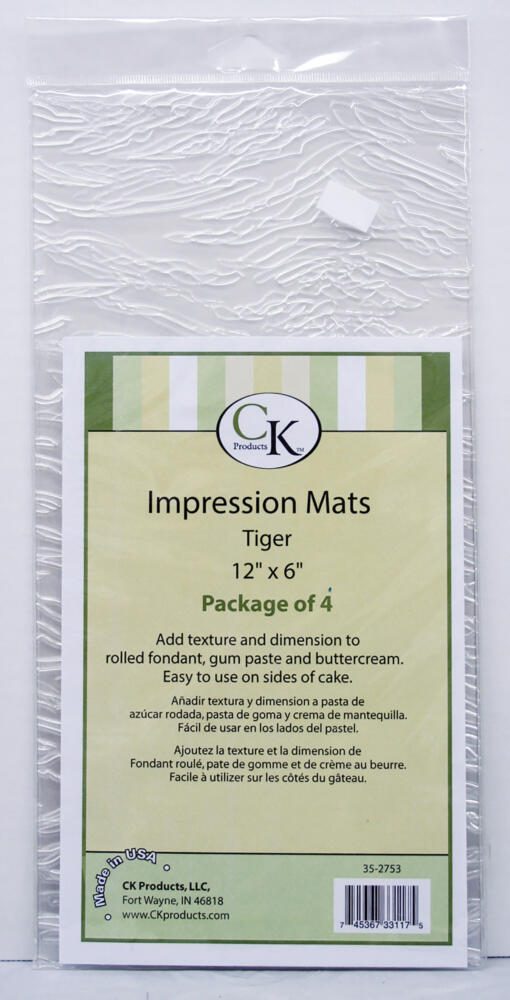 Impression Mats- Tiger (4 Pack)