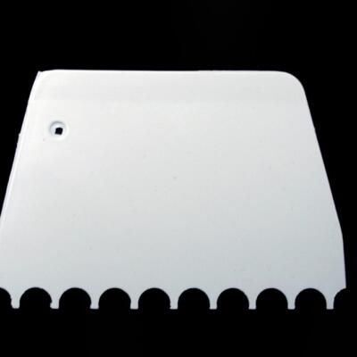 Square Decorating Comb- Scalloped