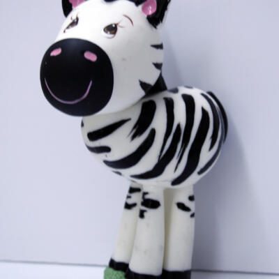 Zebra Gum Paste Cake Topper Large