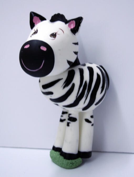 Zebra Gum Paste Cake Topper Large