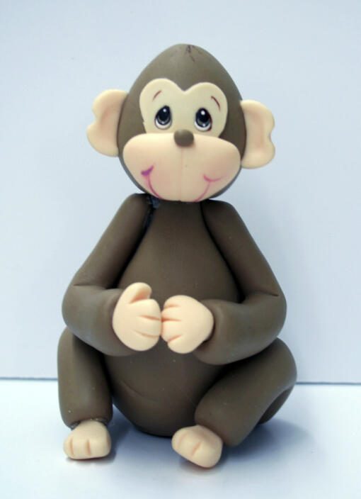 Monkey Gumpaste Cake Topper Large