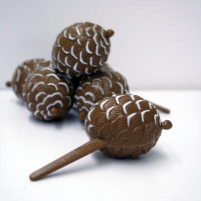 Pinecone Cupcake Picks
