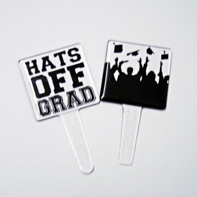 Graduation "GRAD" Cupcake Picks