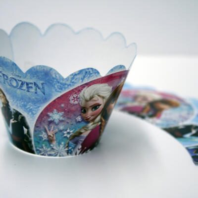 Disney Frozen Cupcake Wraps- Elsa/Anna Bubble