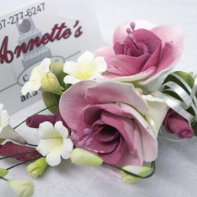 Large Flower Cluster- Pink Rose