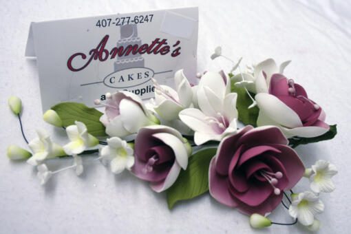Large Flower Spray- Purple Rose Assortment