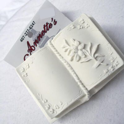 Cake Topper Decoration- Gumpaste Bible w/Flower