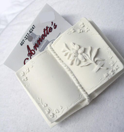 Cake Topper Decoration- Gumpaste Bible w/Flower