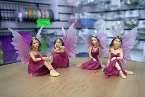 Small Fairy Cake Topper - Pink B - Image 2