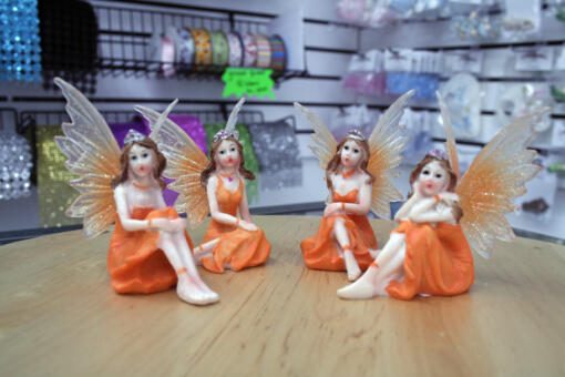 Small Fairy Cake Topper - Orange A - Image 2