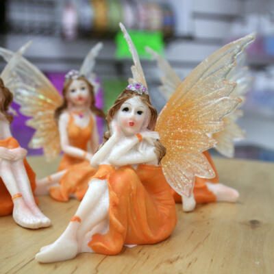 Small Fairy Cake Topper - Orange A