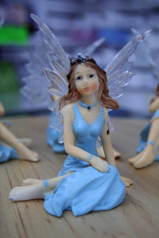 Small Fairy Cake Topper - Light Blue C
