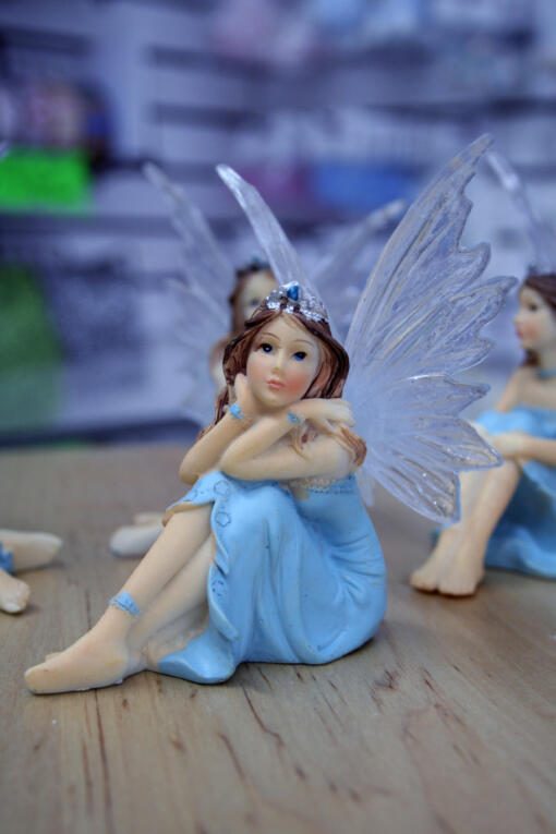 Small Fairy Cake Topper - Light Blue A