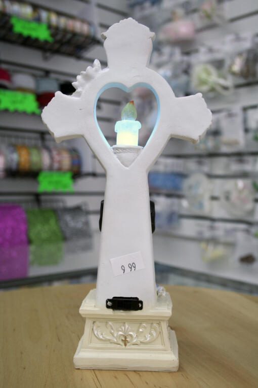 Religious Cake Topper- Blue Light Up - Image 3
