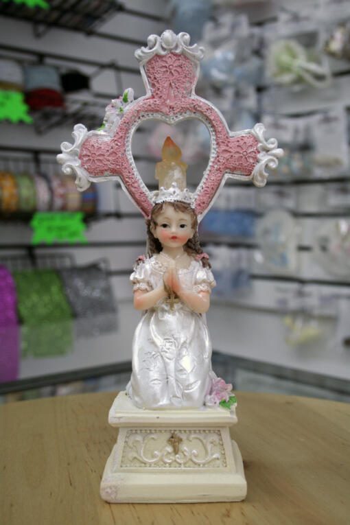 Religious Cake Topper - Pink Light Up