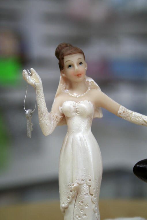 Comical Wedding Cake Topper - Ball & Chain - Image 3