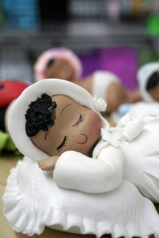 Sleeping Baby Cake Topper- Religious