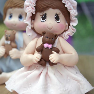 Sitting Baby Cake Topper- Girl