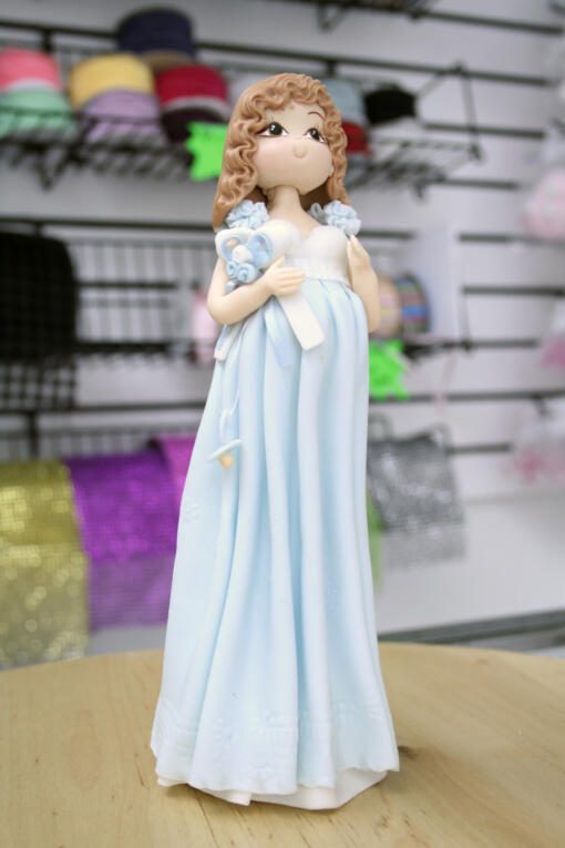 Pregnant Girl Cake Topper - Image 2