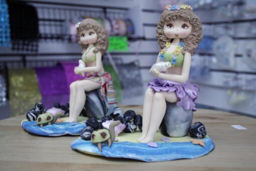 Island Girl Cake Topper- Purple Cover-up