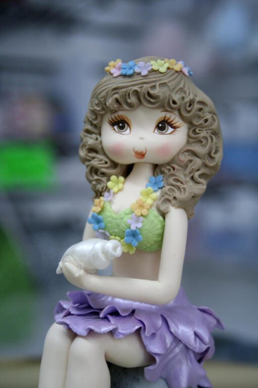 Island Girl Cake Topper- Purple Cover-up - Image 7