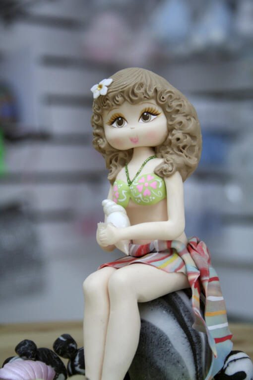 Island Girl Cake Topper- Purple Cover-up - Image 3