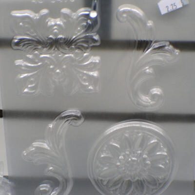Plastic Small Boroque Design Chocolate Mold B