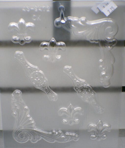 Plastic Small Boroque Design Chocolate Mold C