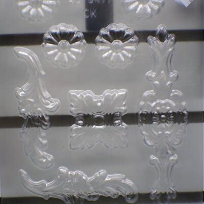 Plastic Small Boroque Design Chocolate Mold D